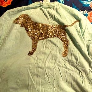 Victoria’s Secret PINK glitter tee